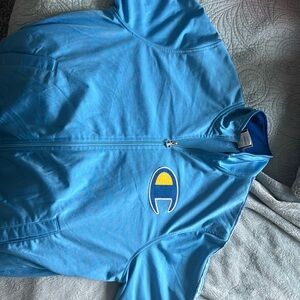 Used Light Blue Champion Track Jacket (Large)